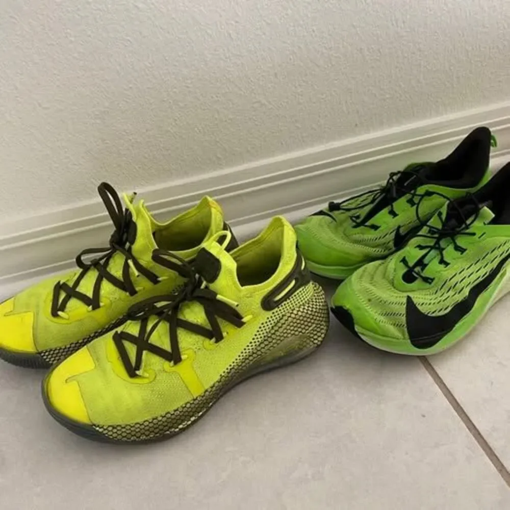 Nike under armour boy shoes size 3.5 and 4y sneakers shoes bundle set
